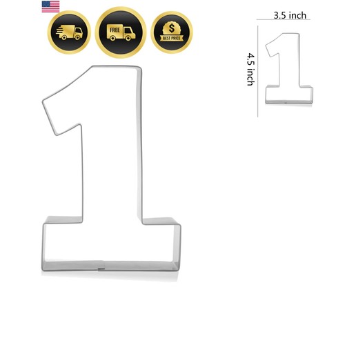 Number one cookie cutter - number, 1